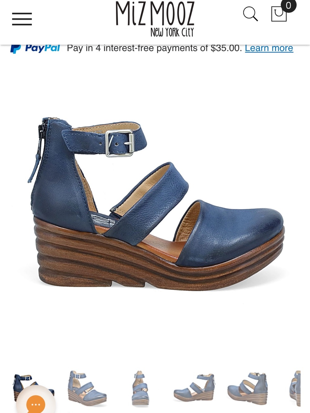 Miz Mooz AMIA 41 9 1/2 10 wedge in River